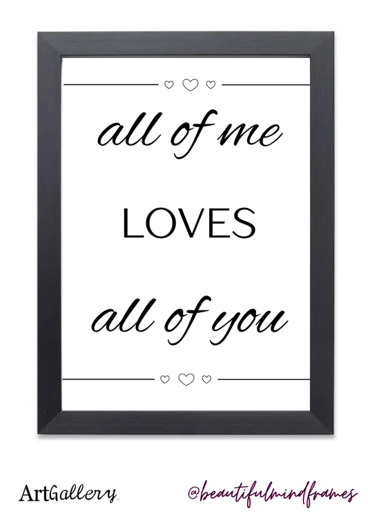 all of me LOVES all of you